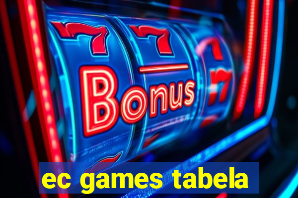 ec games tabela