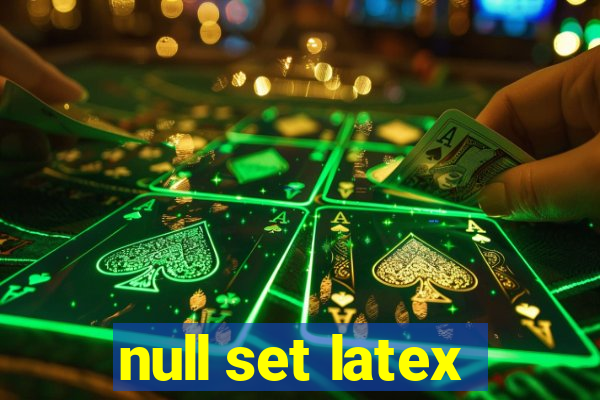 null set latex