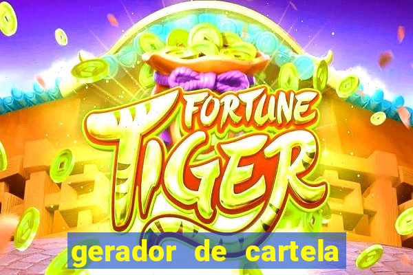 gerador de cartela de bingo