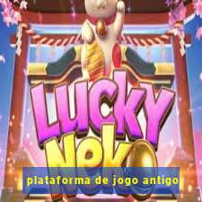 plataforma de jogo antigo