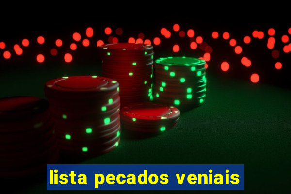 lista pecados veniais