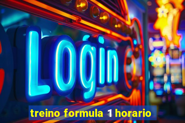 treino formula 1 horario