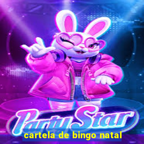 cartela de bingo natal