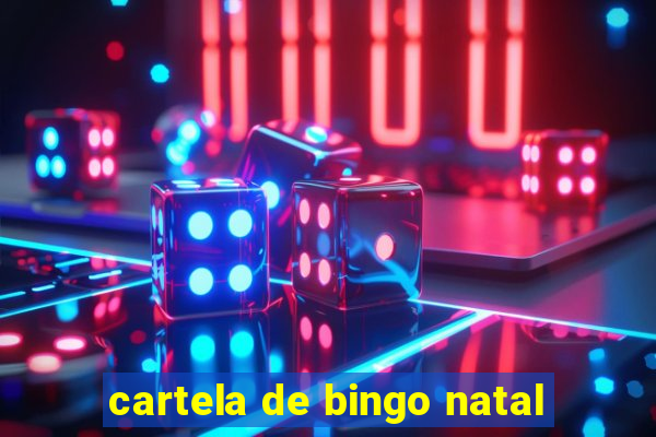 cartela de bingo natal