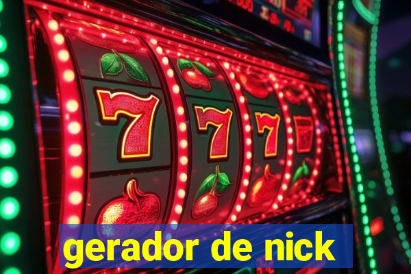 gerador de nick