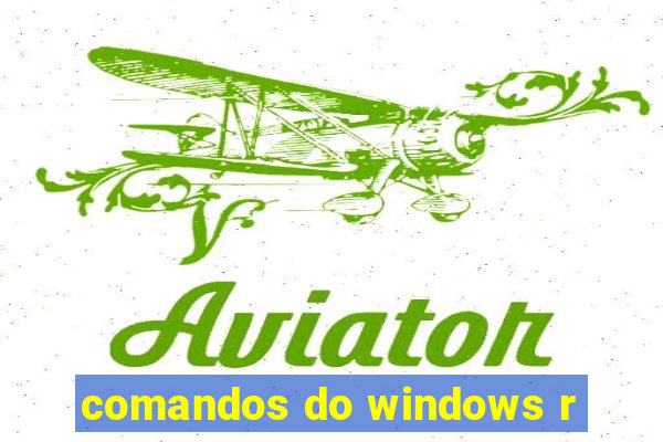 comandos do windows r