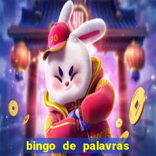 bingo de palavras 3 ano