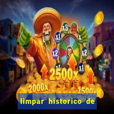 limpar historico de apostas bet365