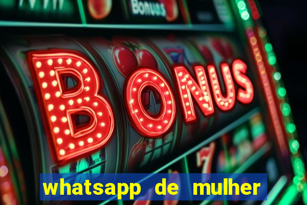 whatsapp de mulher de programa