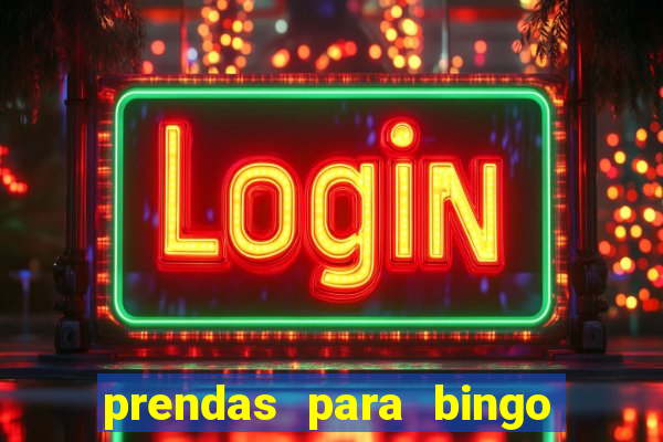 prendas para bingo de natal