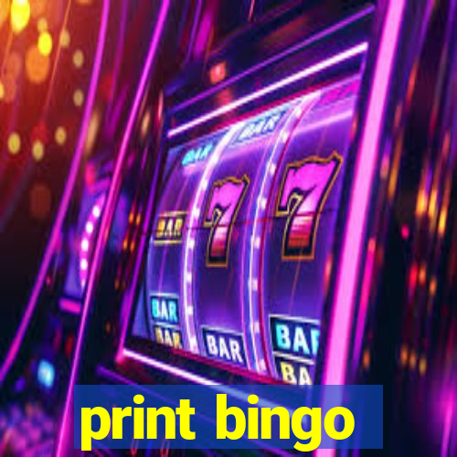 print bingo