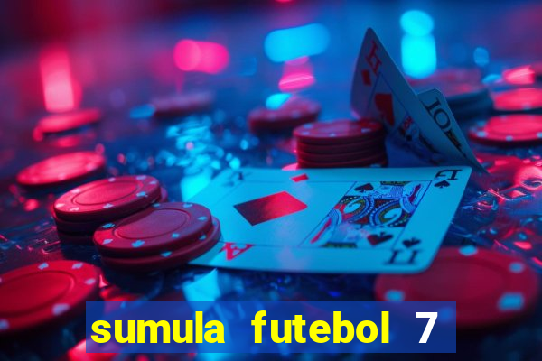 sumula futebol 7 society excel