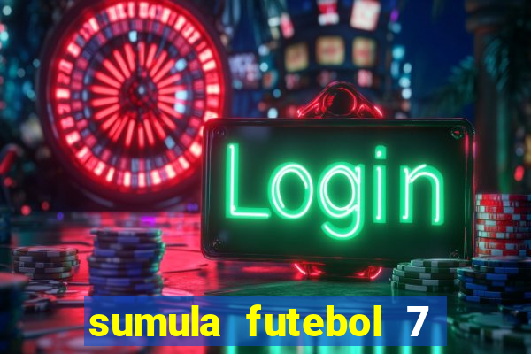 sumula futebol 7 society excel