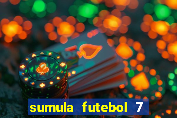 sumula futebol 7 society excel