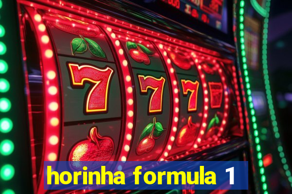 horinha formula 1