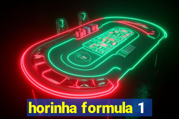 horinha formula 1