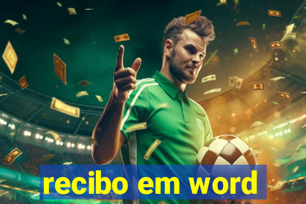 recibo em word