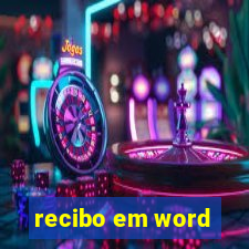 recibo em word