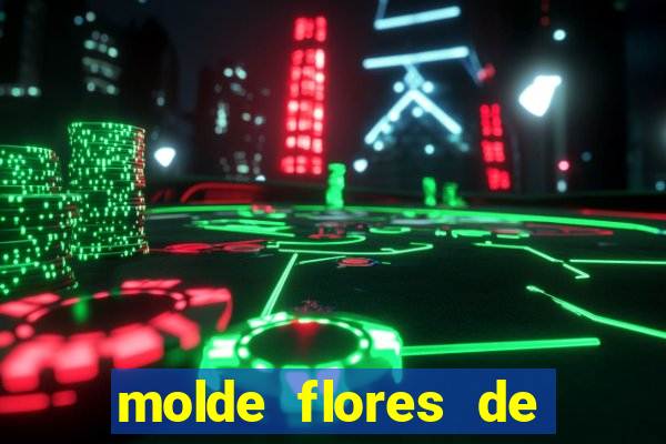 molde flores de papel para imprimir