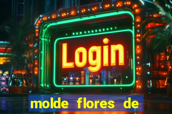 molde flores de papel para imprimir