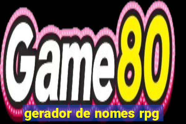 gerador de nomes rpg