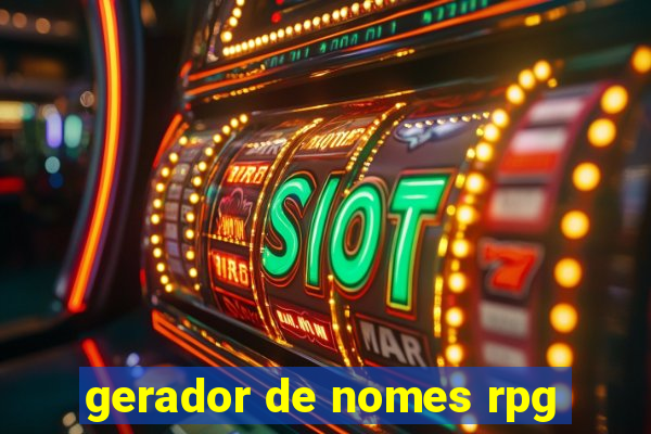 gerador de nomes rpg