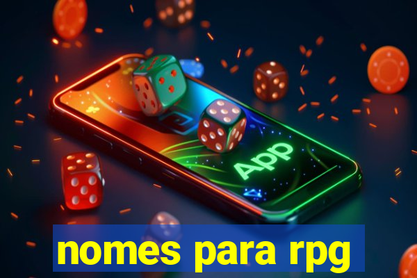 nomes para rpg