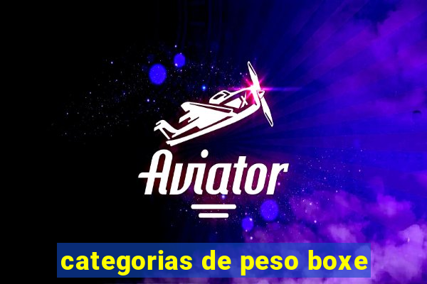 categorias de peso boxe