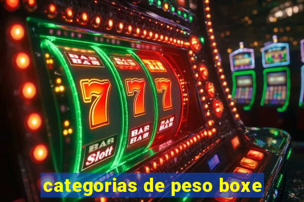 categorias de peso boxe