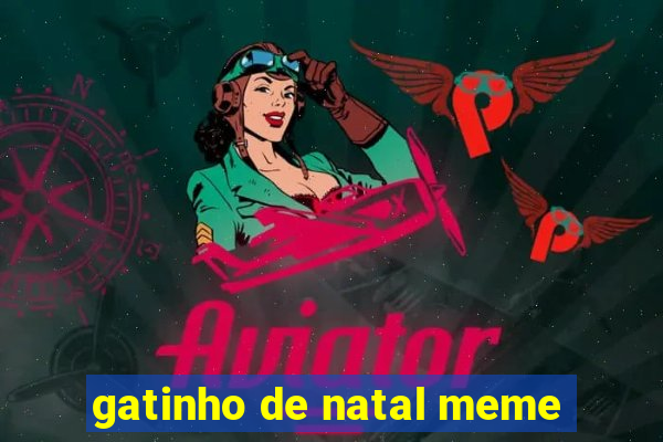 gatinho de natal meme