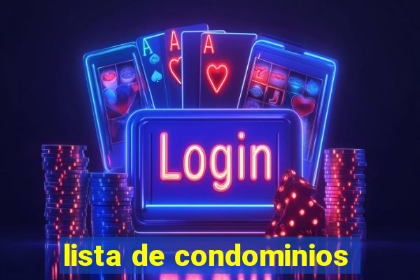 lista de condominios