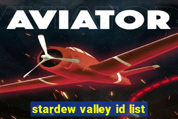 stardew valley id list