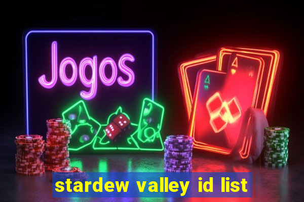 stardew valley id list