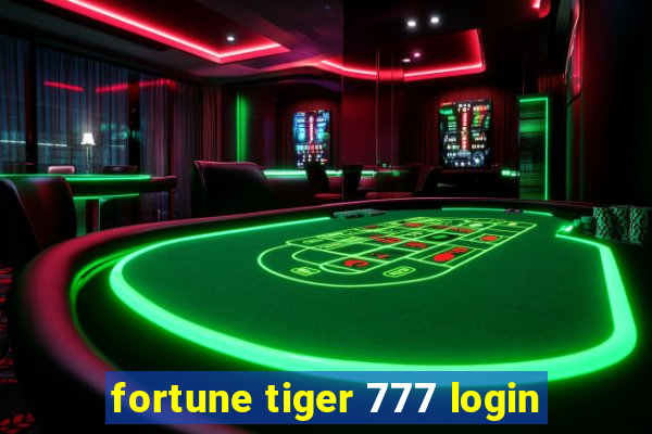 fortune tiger 777 login