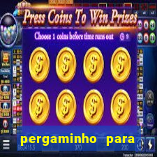 pergaminho para escrever dentro