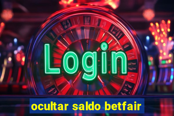 ocultar saldo betfair