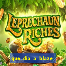 que dia a blaze paga o cashback