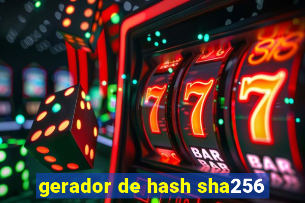 gerador de hash sha256