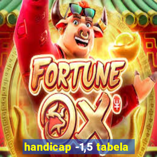 handicap -1,5 tabela