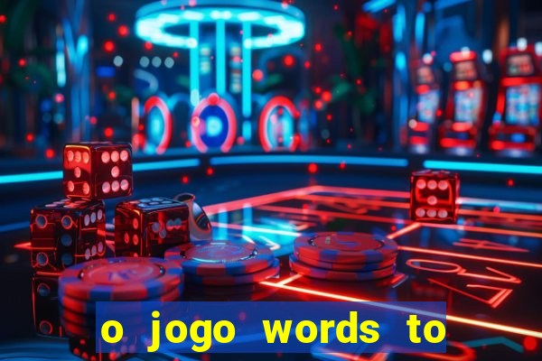 o jogo words to win paga mesmo