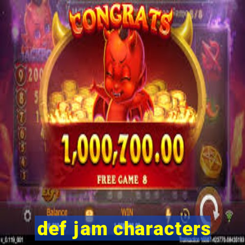 def jam characters