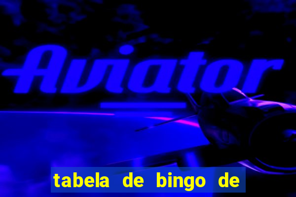 tabela de bingo de 1 a 100