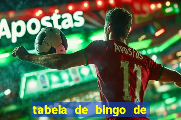 tabela de bingo de 1 a 100