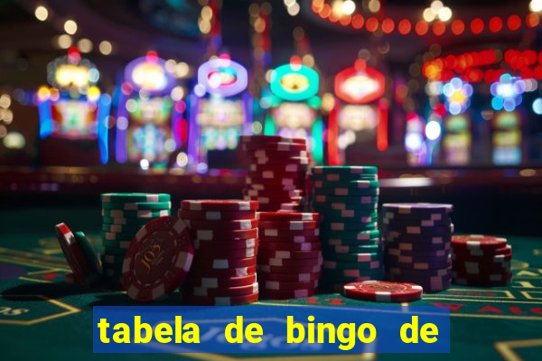 tabela de bingo de 1 a 100