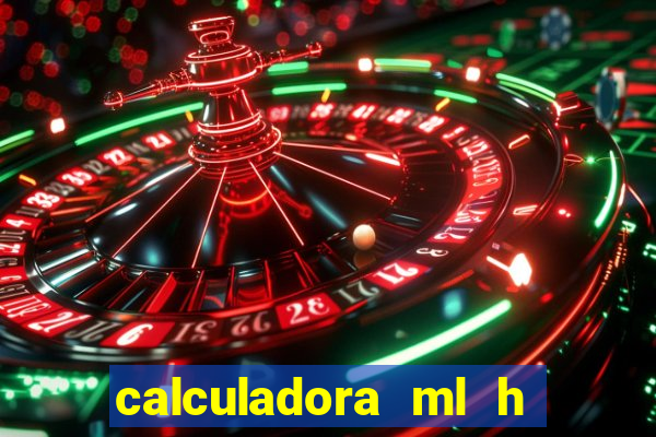 calculadora ml h para mcg kg min