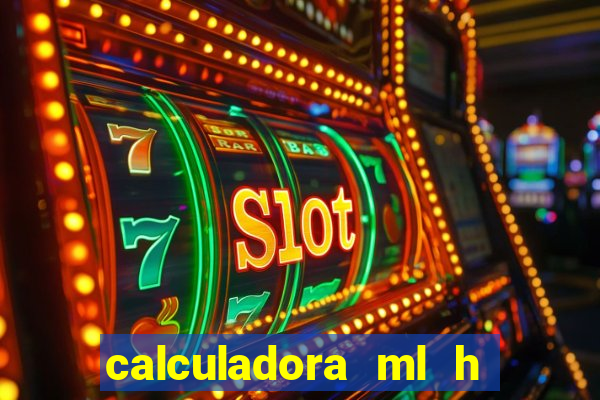 calculadora ml h para mcg kg min