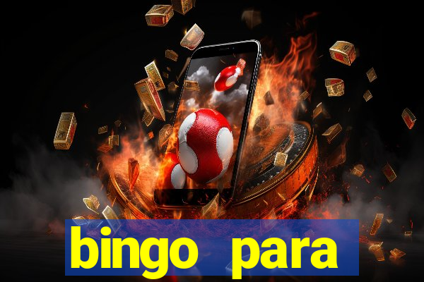 bingo para despedida de solteira para imprimir