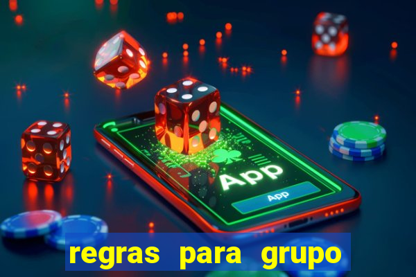 regras para grupo de futebol no whatsapp