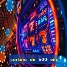 sorteio de 500 em cash toda segunda feira novibet como funciona