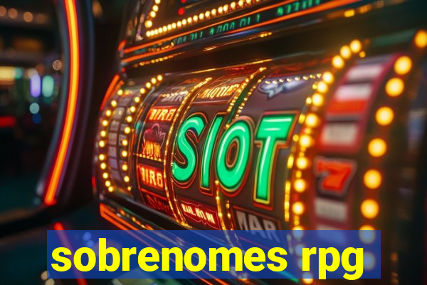 sobrenomes rpg